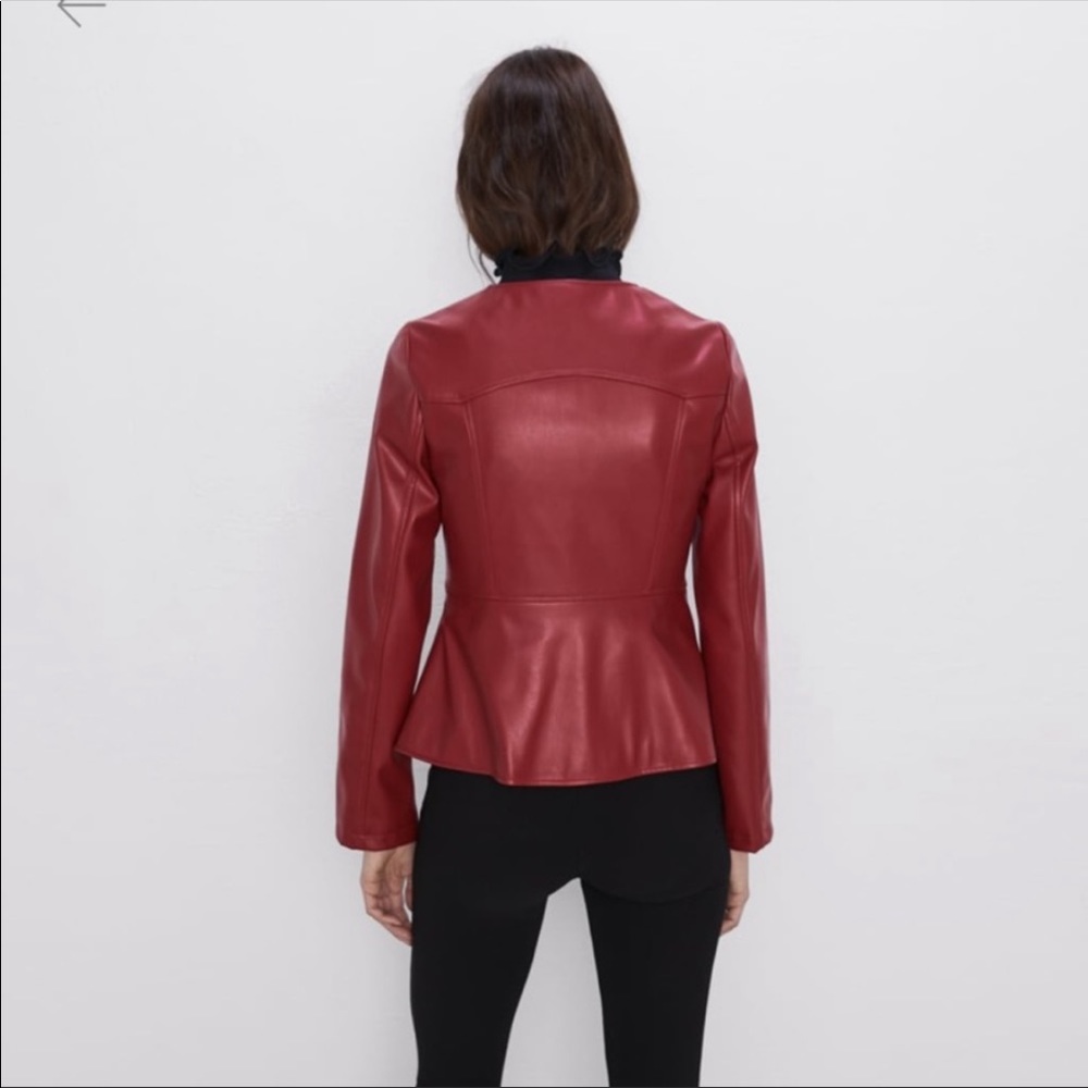 Zara Leather Jacket - Picture 2 of 3